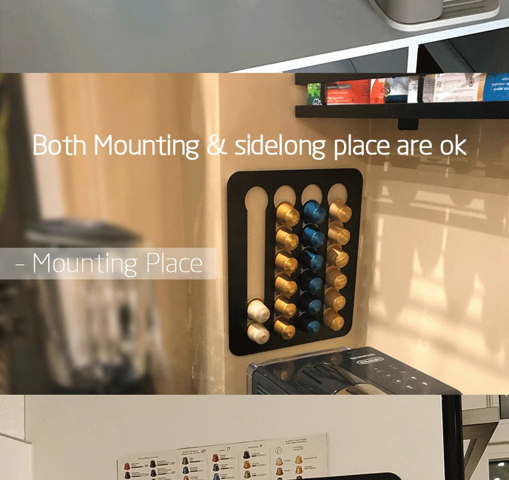 Rotating Coffee Pod Tower – Holds 24 or 40 Nespresso Original Capsules