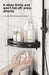 2pcs Corner Bathroom Shelf — Single-Tier Stainless Steel, No‑Drill Adhesive, Model FGR342