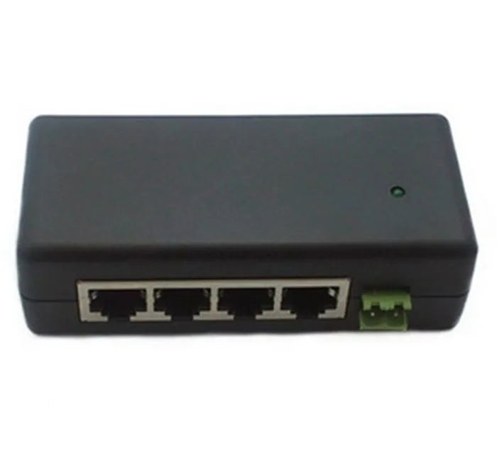 4-Port Passive PoE Injector Module – DC 9–48V for IP Cameras & Access Points