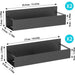 Magnetic Fridge Side Shelf Organiser for Spices — Black (2 pack)