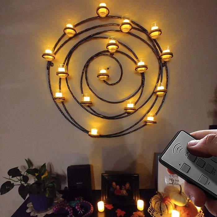 Rechargeable LED Tea Lights with Remote & Timer — Flameless Warm and Colour Modes