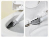 Wall-Mounted Soft TPR Toilet Brush with Removable Handle — Space-Saving