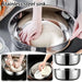Stainless Steel Large Mixing Bowl — Deep 32cm, Non-stick Finish