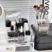 Clear Cosmetic Storage Box – Vanity Makeup & Skincare Organiser (3 / 4 / 5 Grid)
