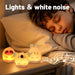 Mini Rabbit White Noise Machine & LED Night Light — 20 Soothing Sounds, USB‑C Rechargeable Silicone Sleep Aid