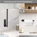 Stainless Steel Punch-Free Paper Towel Holder – Under-Cabinet Roll & Film Dispenser