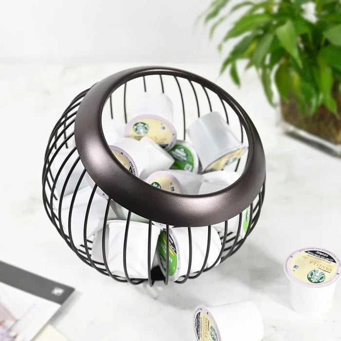 Vintage Mesh Coffee Capsule Basket – Metal Coffee Pod & Fruit Holder