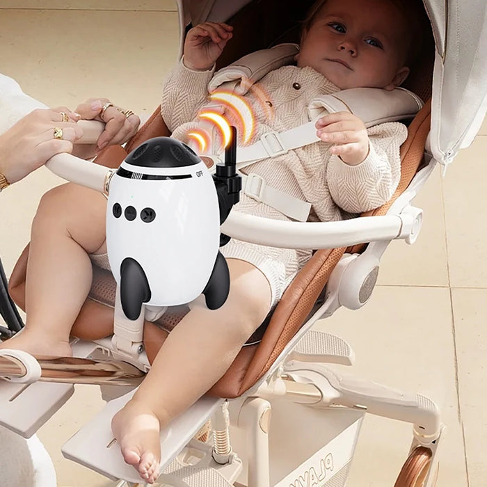 Portable Stroller Rocker — Vibrating Soother with White Noise & Bluetooth Speaker