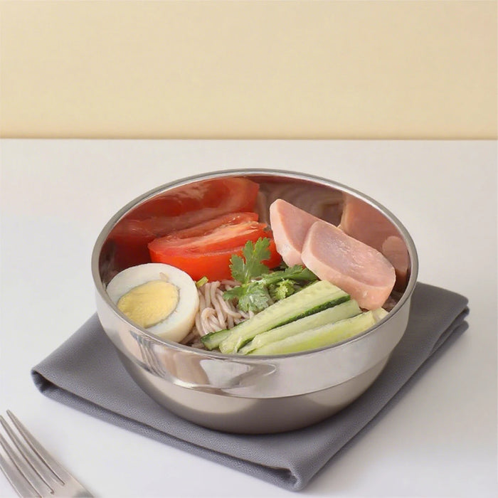 14.5cm Stainless Steel Bowl – Durable, Stackable for Mixing, Pickling, Salad & Fruit