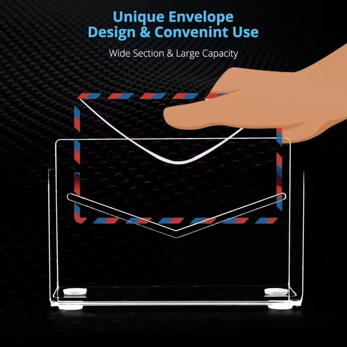 Acrylic Mail Organiser | Clear Desktop Letter & File Holder