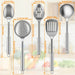 5-Piece Stainless Steel Kitchen Utensil Set — Spoons & Spatula with Ergonomic Handles