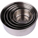 5-Piece Stainless Steel Mixing Bowl Set with Lids — Stackable & Dishwasher Safe