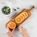 Wooden Cutting Board with Handle — Rectangular Serving & Cheese Board