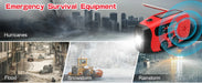 2000mAh Rechargeable Hand‑Crank Emergency Radio with LED SOS and USB Charger