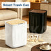 27L Sensor Bin with Built-in Bag Ring — Wood-Grain ABS