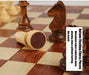 15" x 15" Folding Walnut Chess Set with Solid Wooden Pieces