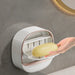 Waterproof Soap Dish – Non-slip, Leak-proof Shower & Sink Soap Holder (Plastic, L)