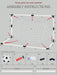Children's Foldable Football Goal with Pump & Ball — Outdoor Lawn Training Gift