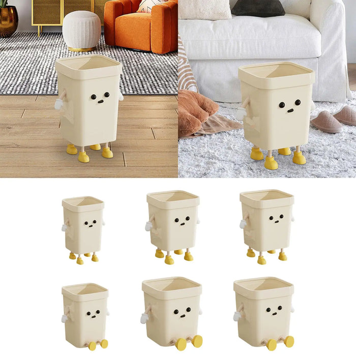 Creative Cute Trash Can — Open-Top Compost Bucket & Dustbin for Home
