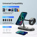 3-in-1 Magnetic Wireless Charger Stand for iPhone 12–17, Apple Watch Series 4–10 & AirPods (Qi)