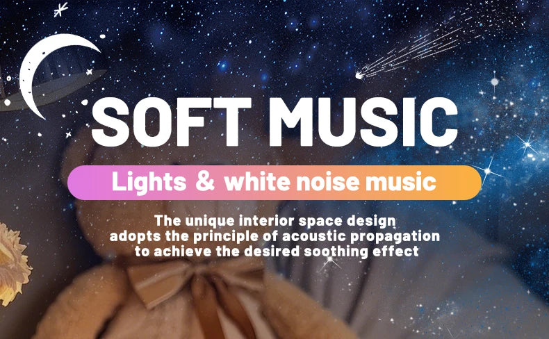 Mini Rabbit White Noise Machine & LED Night Light — 20 Soothing Sounds, USB‑C Rechargeable Silicone Sleep Aid