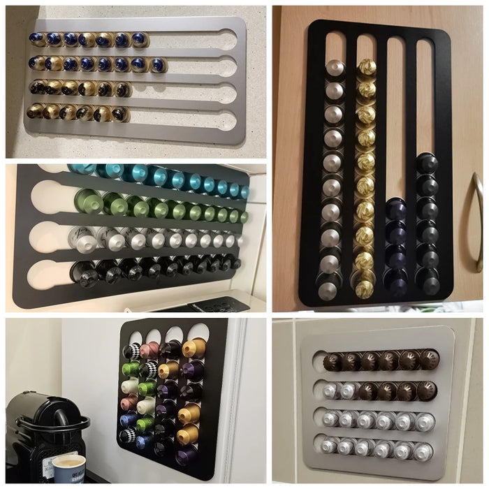 Rotating Coffee Pod Tower – Holds 24 or 40 Nespresso Original Capsules
