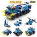 147-piece 6-in-1 City Police Building Block Set (monkey man) – Small bricks for ages 6-12