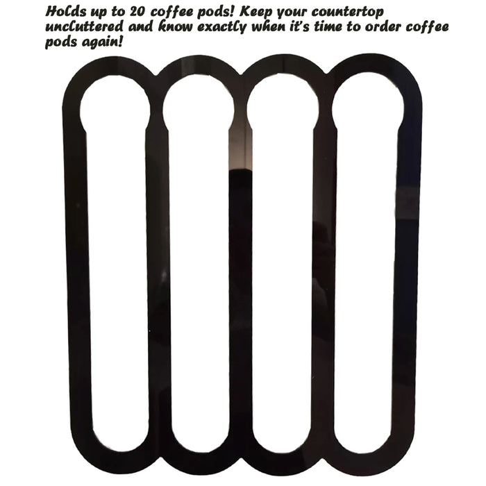 Acrylic Vertuoline Capsule Holder – Wall or Under-Cupboard Pod Rack (Black or White)
