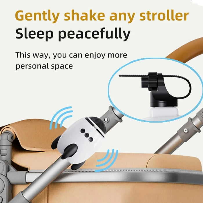 Portable Stroller Rocker — Vibrating Soother with White Noise & Bluetooth Speaker