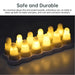 12-Pack USB Rechargeable Flameless LED Tealight Candles with Remote & Timer
