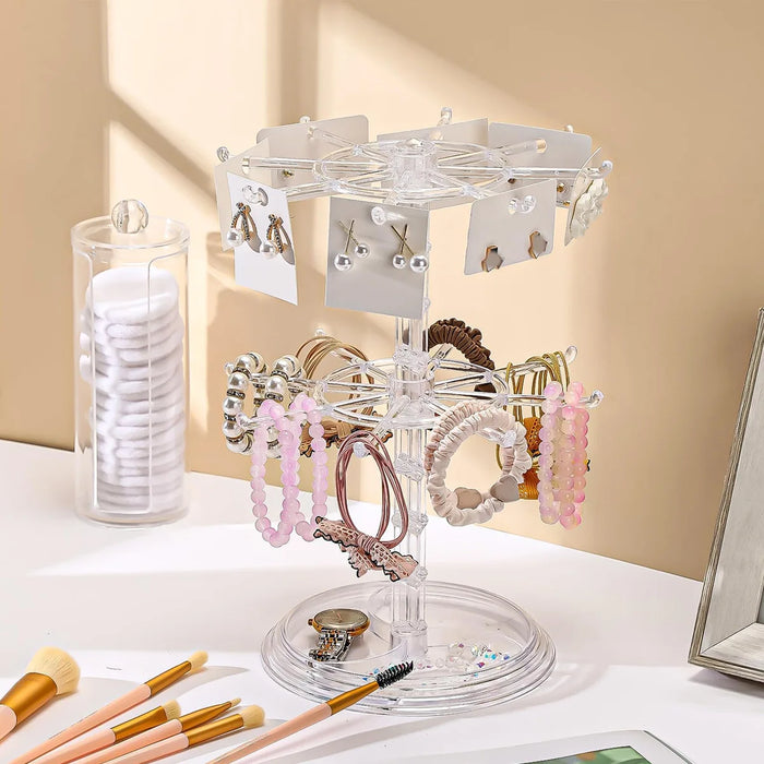Multi-layer Rotating Jewellery Rack – Necklace & Bracelet Display