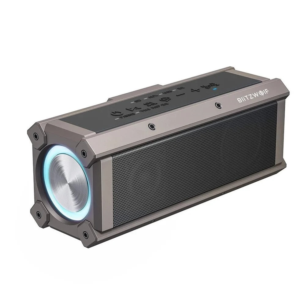 BlitzWolf® BW-WA3 100W Bluetooth reproduktor Prenosné reproduktory Štvornásobné meniče Dvojmembránové hlboké basy RGB svetlo TWS 5000mAh Vonkajší bezdrôtový reproduktor