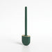 Silicone Toilet Brush with Quick‑Dry Base, Flexible Flat Head and Non‑Slip Handle