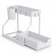 2-Tier Pull-Out Drawer Organiser — Foldable Plastic Storage for Kitchen & Bathroom