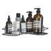 No-drill Wall-mounted Triangle Bathroom Shelf — Single Tier Metal Shower Caddy