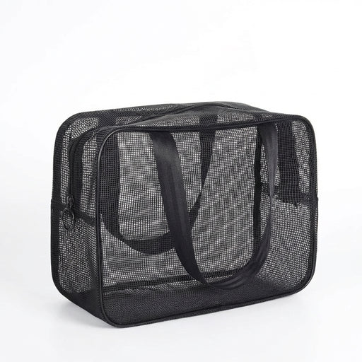 Dual‑Zip Mesh Toiletries Bag — Shower Caddy, Large Capacity (S & M)
