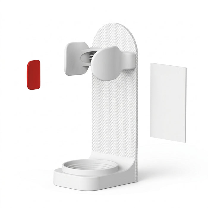 Adjustable Electric Toothbrush Holder – Silicone Non‑Slip Wall Mount (Fits 18–35mm)