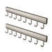Drill-Free Wall-Mounted Aluminium Hook Rack — 6/8/10 Hook Options