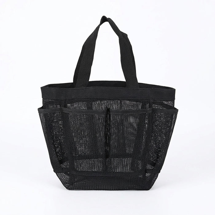Quick-Dry Mesh Shower Caddy Tote – Beach & Travel Wash Bag (8 Pockets)