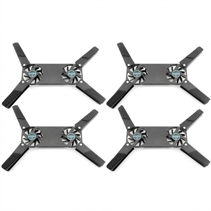 Foldable Laptop Cooler with Dual 60mm Fans — USB-Powered Stand for 7–15-inch Notebooks