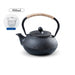 Cast Iron Teapot 900ml — Sakura Pattern with Tea Strainer