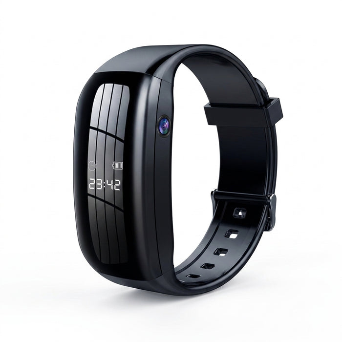 Mini 1080p Wristband Camera with Hidden TF Slot & Audio