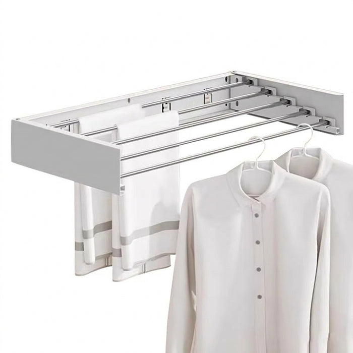 Carbon Steel Invisible Wall-Mounted Clothes Drying Rack — 60cm Hidden Foldable, Heavy-Duty