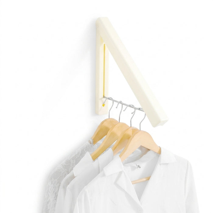 Folding Wall-Mounted Clothes Airer – Space-Saving Coat & Shirt Rack