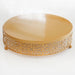 Gold Metal Cake Stand — 20/25/30cm Round Dessert Display (8cm High)