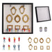 DIY Mini Museum Silhouette Box – Creative Memory Display Kit with Miniature Statues & Gold Frames