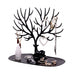 Reindeer Tree Jewellery Stand with Tray — PP Plastic Organiser (Black or White)