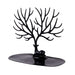 Reindeer Tree Jewellery Stand with Tray — PP Plastic Organiser (Black or White)