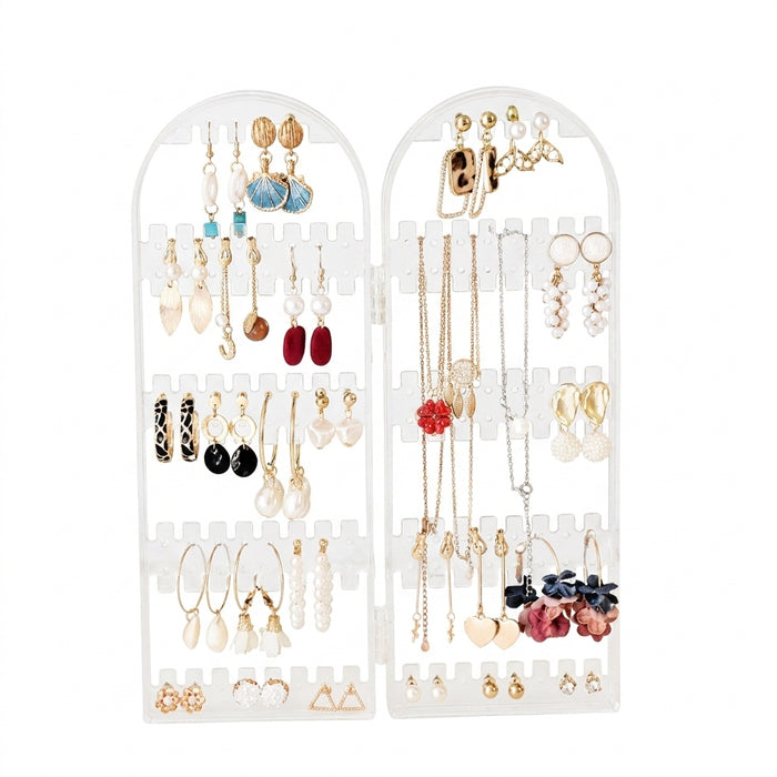 Screen Jewellery Display Rack – Plastic Earring & Jewellery Stand, 28×10cm