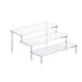 Transparent Acrylic Display Stand — 1–4 Tier Trapezoid Rack for Cupcakes, Perfume & Dolls
